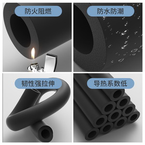 Panneau d'isolation en caoutchouc et plastique 1000 Kpa, classe d'incendie B1, pour l'isolation des conduites, de la ventilation et de la climatisation - Product Image 5