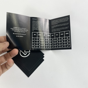 Tùy chỉnh Mini tri-gấp thẻ bảo hành tập sách nhỏ Brochure in kỹ thuật số hướng dẫn sử dụng in ấn tờ rơi <span class=keywords><strong>trifold</strong></span> tờ rơi - Product Image 2