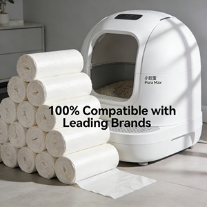 Wholesale Cat Litter Box Liners Compatible with <strong>PETKIT</strong> <strong>Pura</strong> Max <strong>Pura</strong> <strong>X</strong> Litter-Robot Catlink Automatic Litter Box Drawstring Bags - Product Image 6