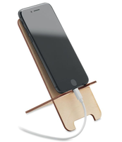 Support de téléphone en bois pas cher avec support en bois de bouleau pour bureau