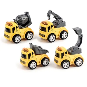 合金工程建筑车辆惯性压铸卡车模型卡通金属汽车玩具