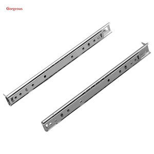 Glissières télescopiques à montage supérieur pour meubles de <span class=keywords><strong>cuisine</strong></span>, en zinc bleu, à deux sections, largeur 25 mm, pour tiroirs suspendus - Product Image 5