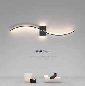 Semplice e moderna lampada da parete a LED italiano soggiorno TV sfondo camera da letto comodino decorazione interna illuminazione della parete illuminazione della parete - Product Image 3