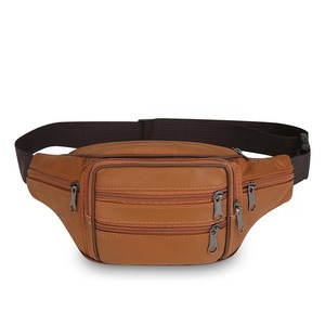 Men's Waist Bag Genuine Leather Large Capacity Multi Layer Crossbody Bag For Outdoor Everyday Use - Product Image 5