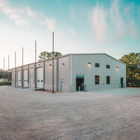Edificio Industrial de Acero Moderno Prefabricado para Combinación de Almacén y Taller al Aire Libre