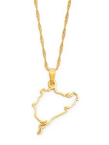 Collar con Colgante de <span class=keywords><strong>Circuito</strong></span> de Nurburgring, Joyería Minimalista Popular de Inspire Jewelry, Chapado en Oro de 18K, Joyería de Automovilismo, Pista de <span class=keywords><strong>Carreras</strong></span> - Product Image 6