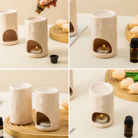 Diffuseur d'arômes en céramique avec logo et couleur personnalisés, porte-bougie avec brûleur à huile essentielle pour la maison, intérieur