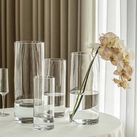 Nordique Transparent en forme de boule Art déco Design verre Vase sol fleur anniversaire personnalisable taille cristal décoration