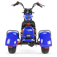 Setang sepeda motor listrik Lithium, sepeda motor Chopper baterai 2000w 60v20ah