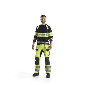 BLAKLADER - 345917628933XXXL Sudadera Multinorm Azul marino/Amarillo Hi-vis-EAN 7330509726051 ROPA DE TRABAJO RESISTENTE A LLAMAS - Product Image 3