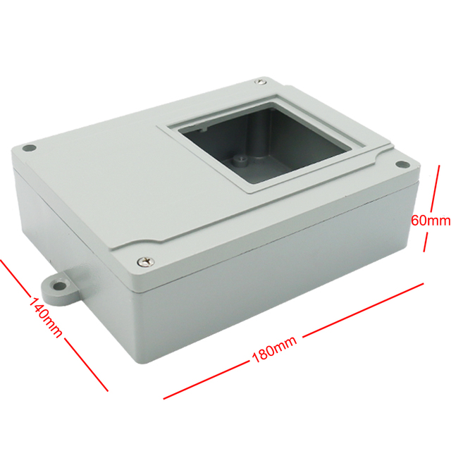 IP67 Aluminium Waterproof Enclosure  With Window & Mounting Hooks - Customizable Power Distribution Case
