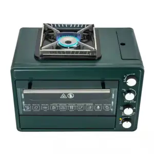 Produk baru pengering udara panas oven roti bakar ponsel kayu bakar pizza oven berputar oven dapur