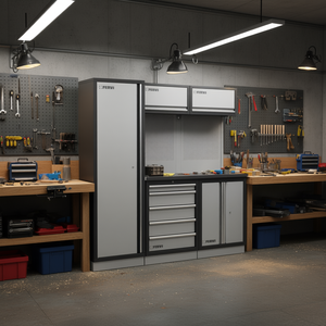 Meubles d'atelier modulaires Fervi A008C, système de rangement d'outils en métal - Product Image 3