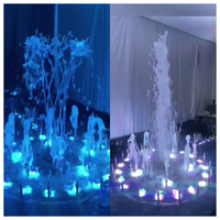 Fontaine musicale dansante de luxe en acier inoxydable avec LED pour jardin et hôtel, installation facile