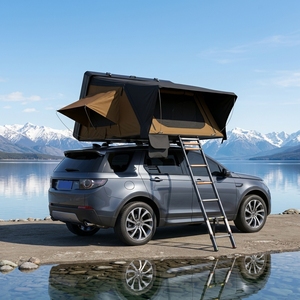 Carpa de Techo Triangular de Aluminio Rígido para Coche, Amplio Espacio para 2-3 Personas, Ideal para Camping al Aire Libre en Todas las Estaciones - Product Image 1