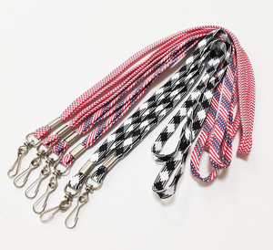 Custom Cheap Polyester Tube Neck Strap Lanyards with Swivel Snap Hook for Promotional Items