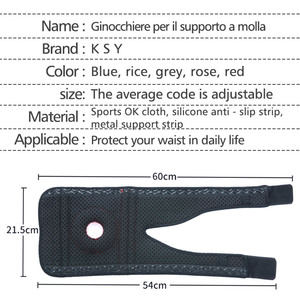 Rodillera de compresión ajustable con rótula abierta para correr, saltar al cuerdo y <span class=keywords><strong>tenis</strong></span> - Product Image 6