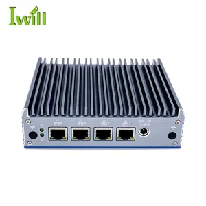 Шлюз брандмауэра кибербезопасности J4125 4Lan barebone система WiFi 4 Lan порт сетевой маршрутизатор промышленный ПК оборудование брандмауэра
