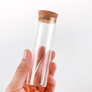 Tubes à <span class=keywords><strong>essai</strong></span> bouchés de 10ml 20ml 30ml Mini flacons en verre décoratifs <span class=keywords><strong>avec</strong></span> bouchons en liège - Product Image 1
