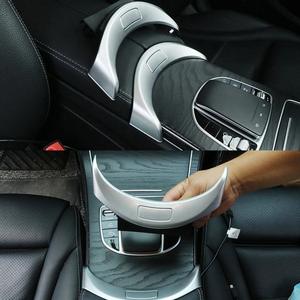 Boîte de rangement d'accoudoir arrière Mercedes-Benz Classe C W205, interrupteur en fibre de carbone ABS, numéro de pièce A2056803407, applicable - Product Image 5