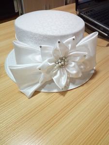 Topi Wanita Formal Lebar Putih untuk Pesta, Gereja, dan Acara Resmi, Grosir, Model Baru Elegan untuk Hari Ibu - Product Image 5