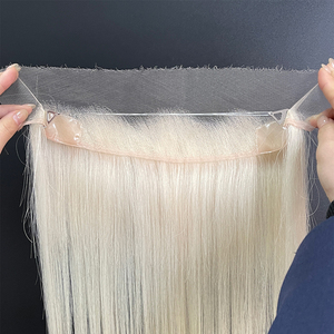 Topper de Cabello Humano Ruso Virgen Crudo con Encaje HD Suizo de Nudo Único para Línea de Cabello, Venta al por Mayor para Mujeres - Product Image 5