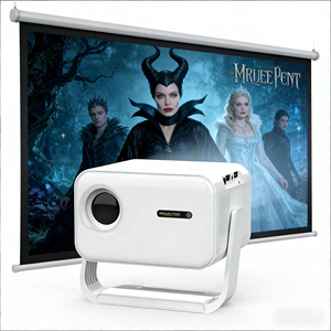 Nouveaux projecteurs publicitaires extérieurs C660 LCD Android 14.0, projecteurs intelligents Android mobiles 1080p, projecteurs mini LED 4k - Product Image 1