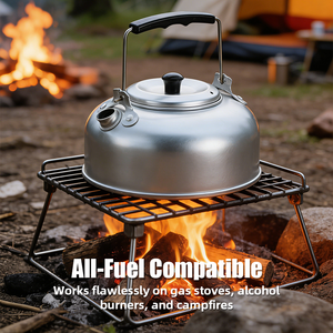 Bouilloire de camping en aluminium 0,9 L pour la randonnée et la pêche, théière légère et portable, bouilloire de pique-nique - Product Image 3