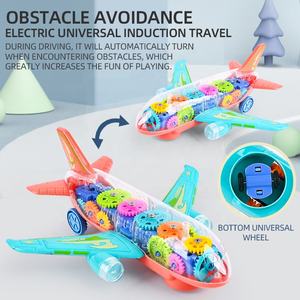 Nouvel arrivage d'<span class=keywords><strong>avion</strong></span> à engrenages pour enfants Démontage électrique DIY Drive Space Adventures <span class=keywords><strong>Combat</strong></span> Transport <span class=keywords><strong>Avion</strong></span> Jouet - Product Image 3