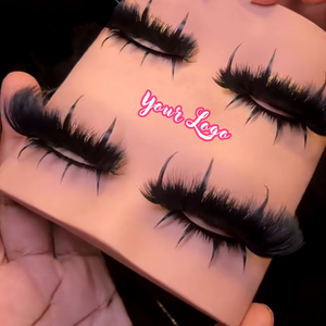 Full Faux <strong>Mink</strong> Eyelashes Vendors 15mm-25mmWholesale <strong>Mink</strong> Strip <strong>Lashes</strong> That Look Like Eyelash Extensions Spiked <strong>Lash</strong> - Product Image 2