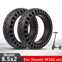 Neumático de goma sólida de 8,5 pulgadas 8,5x2 para patinete eléctrico Xiaomi M365/Pro/1s 36V a prueba de perforaciones accesorios duraderos para patinete