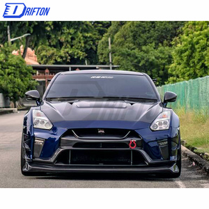 ชุดแต่งกันชนหน้าคาร์บอนไฟเบอร์บางส่วน รุ่นใหม่ปี 2019 สำหรับ GTR R35 แบบ Bolt-On ติดตั้งง่าย ใช้ได้กับรถทั่วไป - Product Image 5