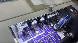 VR350 6 cut heads roll digital label die cutter cold <b>laminate</b> and slitting in one machine ccd camera label cutting machine - Product Image 4
