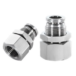 Raccordi rapidi femmina a innesto rapido placcati per tubi dell'aria, raccordi pneumatici a pressione in ottone con raccordi per aria <span class=keywords><strong>PMF</strong></span> - Product Image 2