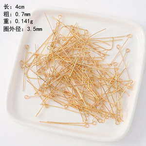 Cadre photo Hongzun, aiguille en forme de 9, 3 cm, 0,7 mm, plaqué or, accessoires de bijouterie pour la fabrication de bracelets et colliers DIY - Product Image 2