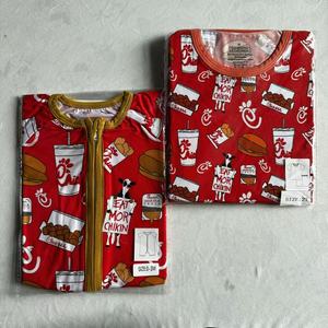 Expédition immédiate Pyjamas bébé 95% bambou 5% élasthanne Fermeture éclair bidirectionnelle Unisexe Doux Taille aléatoire Imprimé Vente en gros Boîte mystère Boîte surprise - Product Image 6