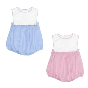 ชุดรอมเปอร์เด็กทารก แขนกุด ผ้าทอ สีชมพู แต่งระบาย สำหรับเด็กเล็กและเด็กโต ลดราคาช่วงซัมเมอร์ - Product Image 1