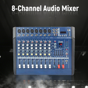 Mezclador <span class=keywords><strong>de</strong></span> Audio Profesional VOXFULL 802D <span class=keywords><strong>de</strong></span> 8 Canales con Amplificador Incorporado, Ecualizador <span class=keywords><strong>de</strong></span> 5 Bandas, Consola <span class=keywords><strong>de</strong></span> Mezcla con Bluetooth/<span class=keywords><strong>USB</strong></span> para Actuaciones <span class=keywords><strong>de</strong></span> Bandas <span class=keywords><strong>de</strong></span> Iglesia - Product Image 2