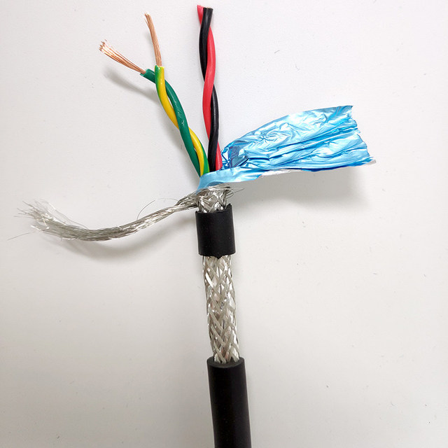 4 Core Shielded Control Cable 0.5mm 0.75mm Tinned Copper Braid Shield PVC Insulation Marine Automobile IP65 Industrial