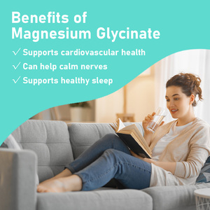 Cápsulas de Suplemento de Glicinato de Magnesio Puro Directo de Fábrica, Apoya un Corazón y un Metabolismo Saludables, Apoya la Energía Normal - Product Image 3