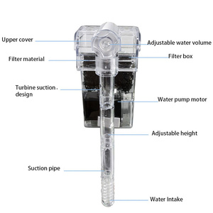 ตู้ปลาขนาดเล็กพร้อมตัวกรองแขวนภายนอกแบบปรับได้ โปร่งใส พร้อมฟังก์ชั่นน้ำตก - Product Image 3