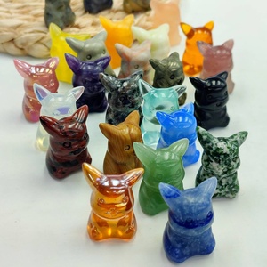 All'ingrosso della fabbrica intaglio naturale lucidato Mini cristallo Cartoon <span class=keywords><strong>Pikachu</strong></span> Pocket Monster ha ceduto per i regali di Halloween - Product Image 5