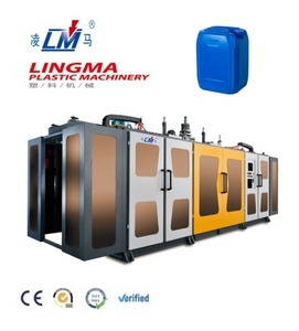 Machine de soufflage par extrusion automatique HDPE/PVC/PP 10L/12L/<span class=keywords><strong>15L</strong></span> pour bidons avec une production élevée et des composants de roulement/moteur - Product Image 1