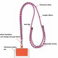 Xouxou universel détachable bandoulière collier de téléphone pratique pince arrière lanière de téléphone portable