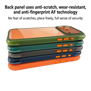 Coque de téléphone antichoc <span class=keywords><strong>en</strong></span> forme de <span class=keywords><strong>U</strong></span> avec airbag, pare-chocs antidérapant <span class=keywords><strong>en</strong></span> TPU de 2,5 mm, coque arrière transparente AF pour iPhone 16 17 18 Pro Max - Product Image 3