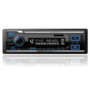 เครื่องเล่นวิทยุสเตอริโอในรถยนต์แบบ1 Din SD MP3,ตัวรับสัญญาณเข้า FM Aux เครื่องเล่น DVD MP3 USB ในรถยนต์พร้อมเสียง BT