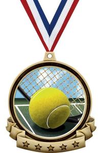 เหรียญรางวัลเทนนิสทำจากโลหะมีโลโก้ตามสั่งสำหรับเล่นกีฬาเป็นรางวัลงานฝีมือ - Product Image 4