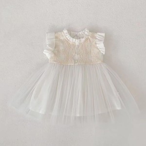 <span class=keywords><strong>Vestito</strong></span> Estivo per <span class=keywords><strong>Bambina</strong></span> con Maniche a Sbuffo, Gonna <span class=keywords><strong>in</strong></span> <span class=keywords><strong>Tulle</strong></span>, Adorabile Abbigliamento per Bambine - Product Image 6