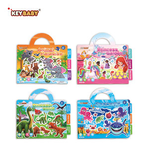 KEYBABY - Libro de Pegatinas Adhesivas Reutilizables con Temática Creativa Multicolor Personalizada para Niños, Muestra <span class=keywords><strong>Gratis</strong></span> Disponible, Envío Rápido - Product Image 2