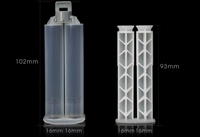 Seringue double époxy de haute qualité 24ml 25ml, manuelle, pour colle AB bicomposante 1:1, cartouches vides avec piston